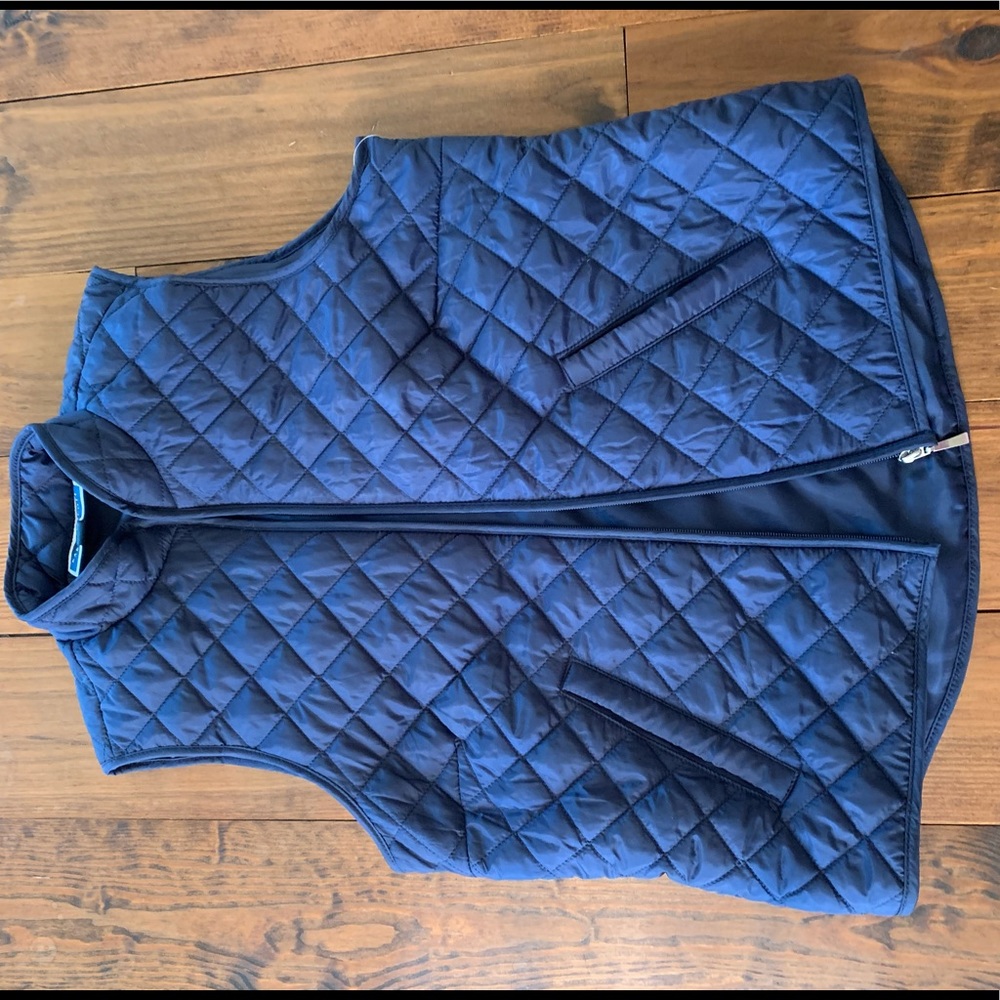 Navy Petite Medium Kendra Scott quilted vest